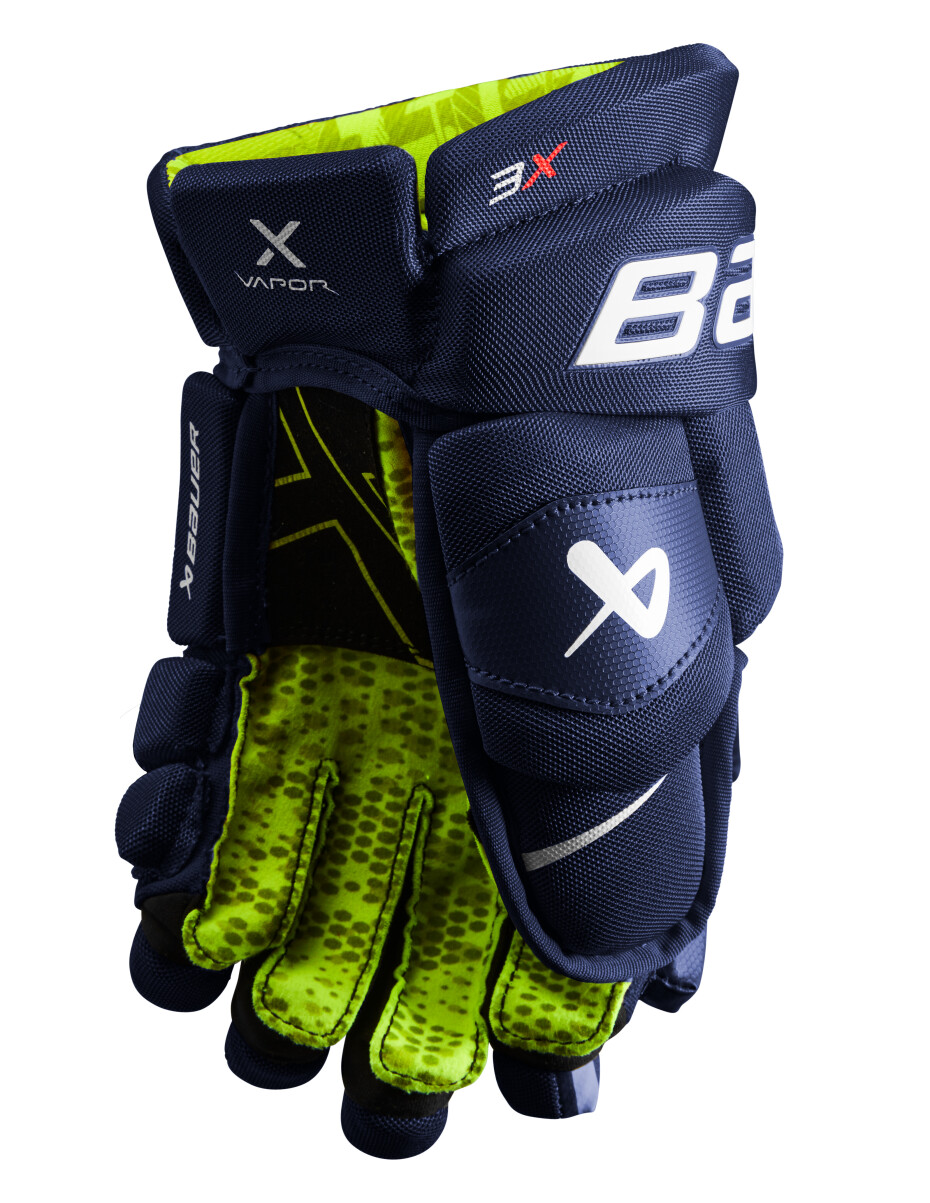 Hokejové rukavice Bauer Vapor 3X Navy Junior 10 palců - main (1)