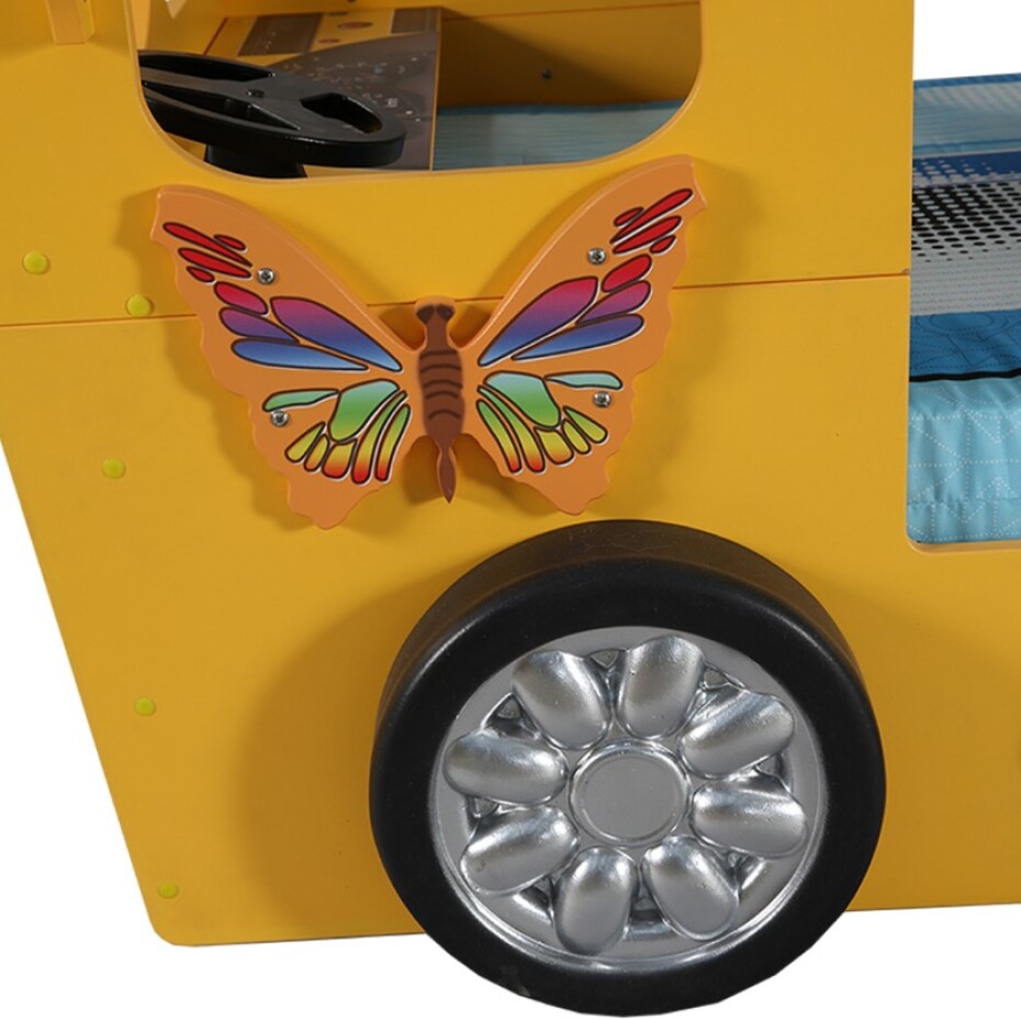 Artplast Dětská patrová postel HAPPY BUS | žlutý 90 x 190 cm - main (3)