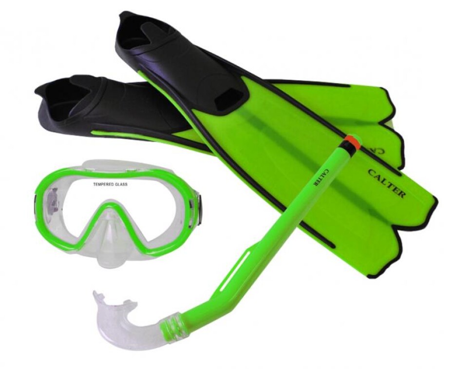 CALTER KIDS S06+M168+F41 PVC, zelený Potápěčský set - main (0)