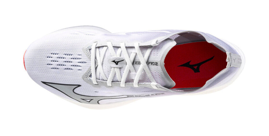 Pánská běžecká obuv Mizuno Wave Rebellion Pro 2 White/Harbor Mist/Cayenne  UK 7 - main (2)