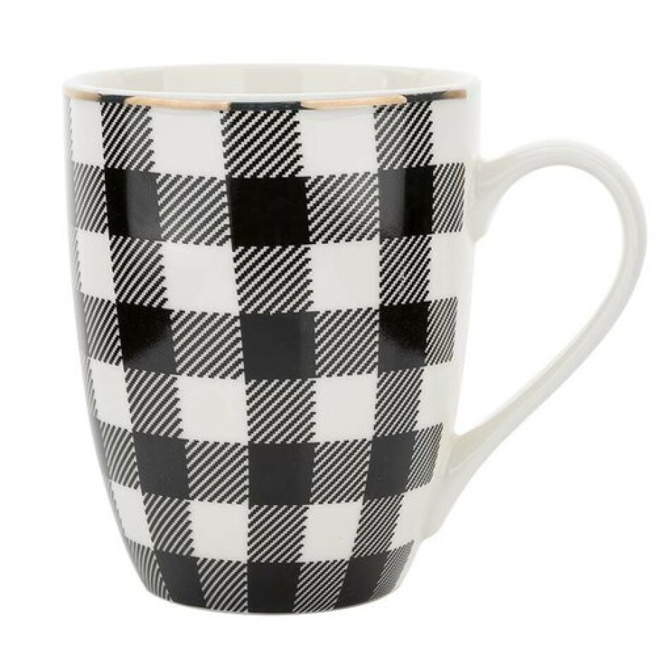 Florina Porcelánový hrnek winter glam grid, 340 ml - main (0)