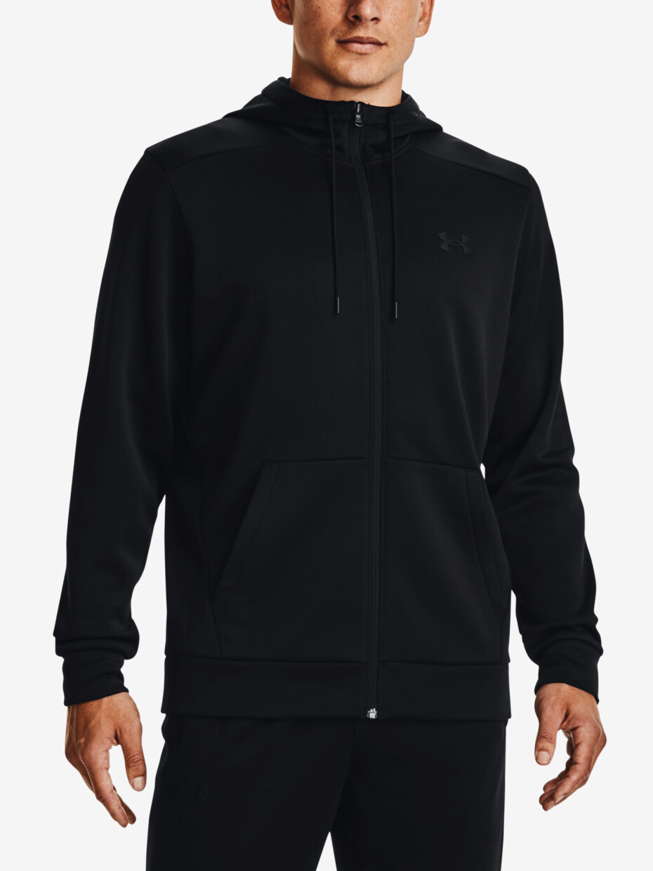 Pánská mikina Under Armour  Fleece FZ Hoodie-BLK L - main (0)
