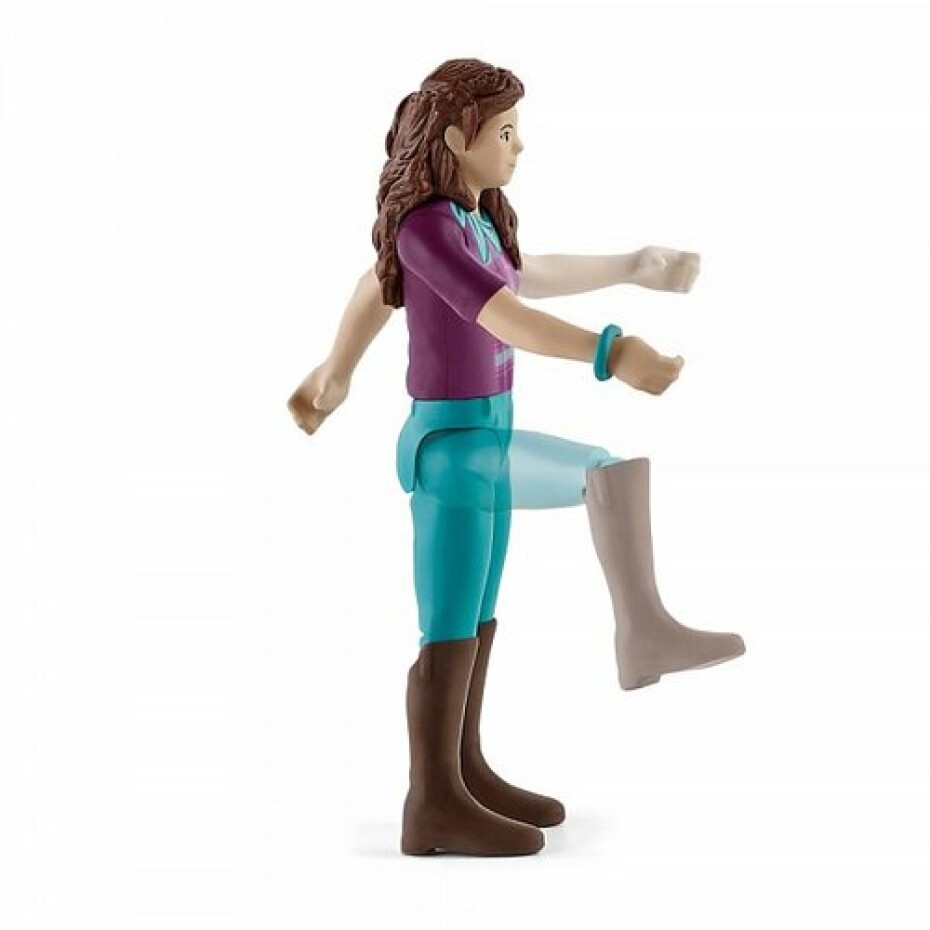 Schleich 42541 Hnědovláska Lisa s pohyblivými klouby na koni Storm - main (1)