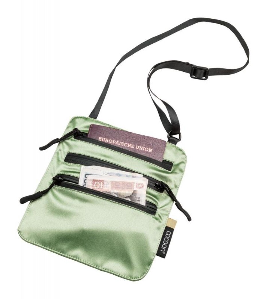 Cocoon skrytá kapsa Secret Neck Wallet Silk light green - main (0)