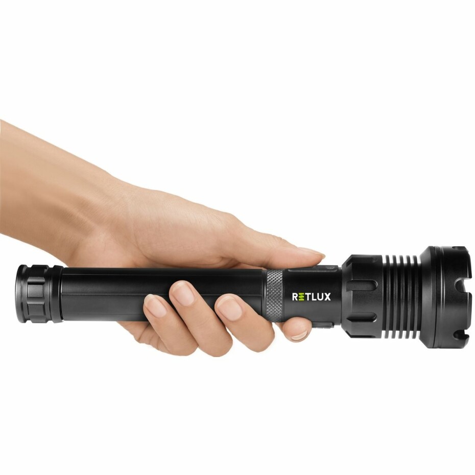 Retlux RLP 401 Taktická ruční nabíjecí LED svítilna, dosvit 800 m, výdrž 15 h - main (4)