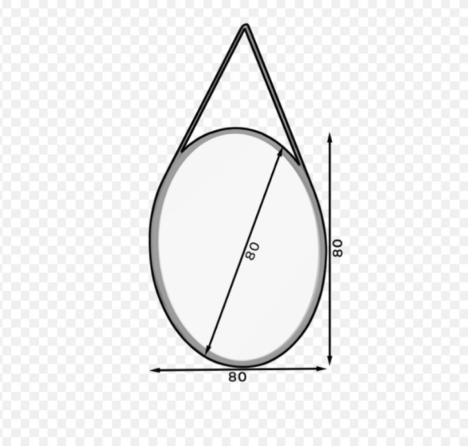 Artelta Zrcadlo GRACE | 80 cm Provedení: WP80 - main (8)
