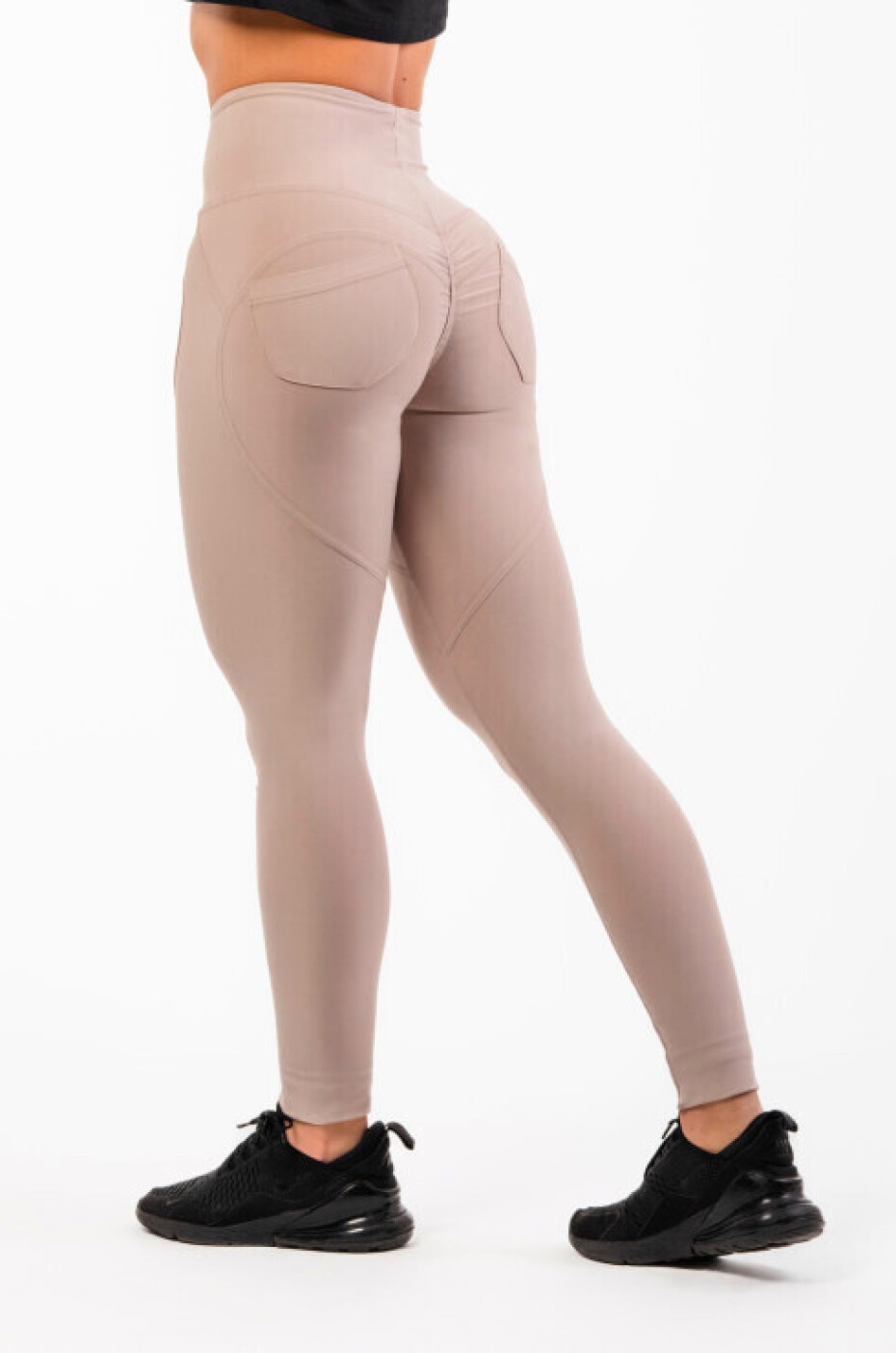 Dámské legíny Nebbia  High Waist & Lifting Effect Bubble Butt Pants cream L - main (3)