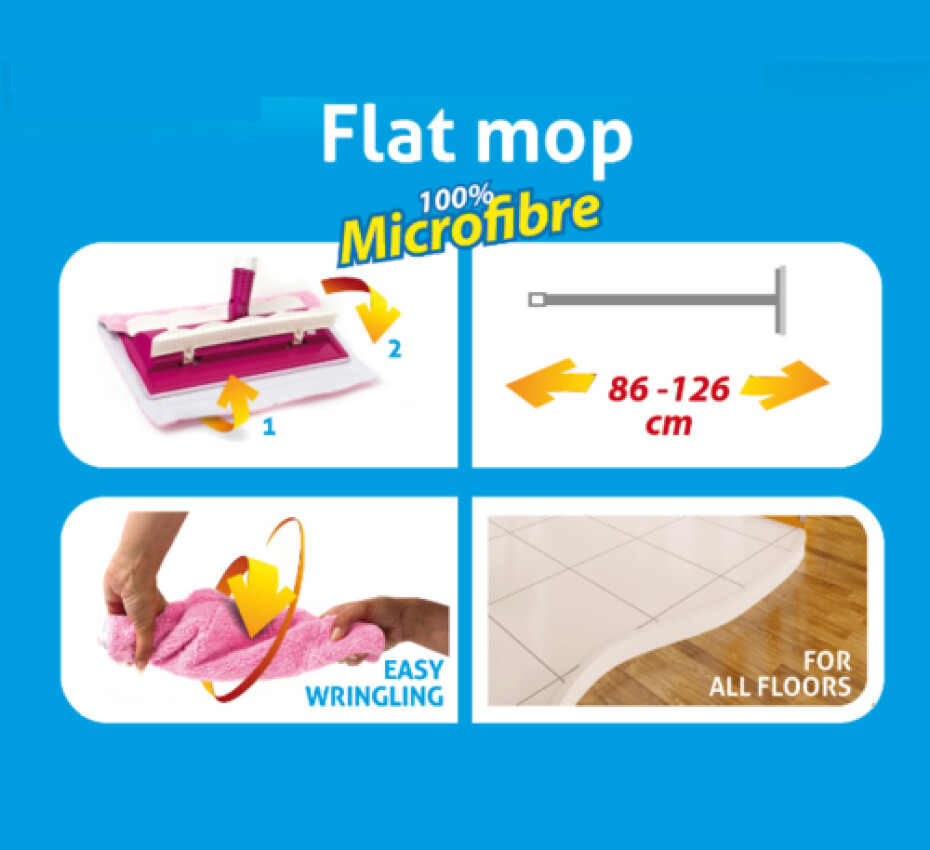 Brilanz plochý mop s teleskopickou tyčí - main (2)