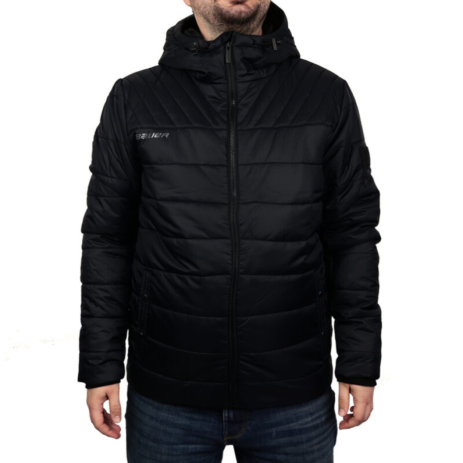 Pánská bunda Bauer Supreme Hooded Puffer Black L - main (1)