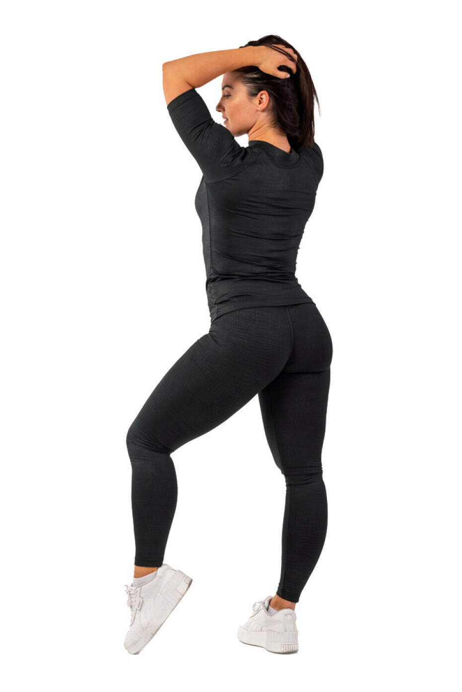 Dámské legíny Nebbia  Python SnakeSkin High-Waist Leggings 407 black XS - main (6)