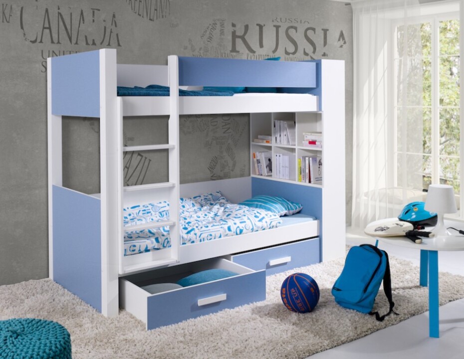 ArtBed Dětská patrová postel GASPAR | 80 x 180 cm Provedení: Borovice přírodní - main (4)