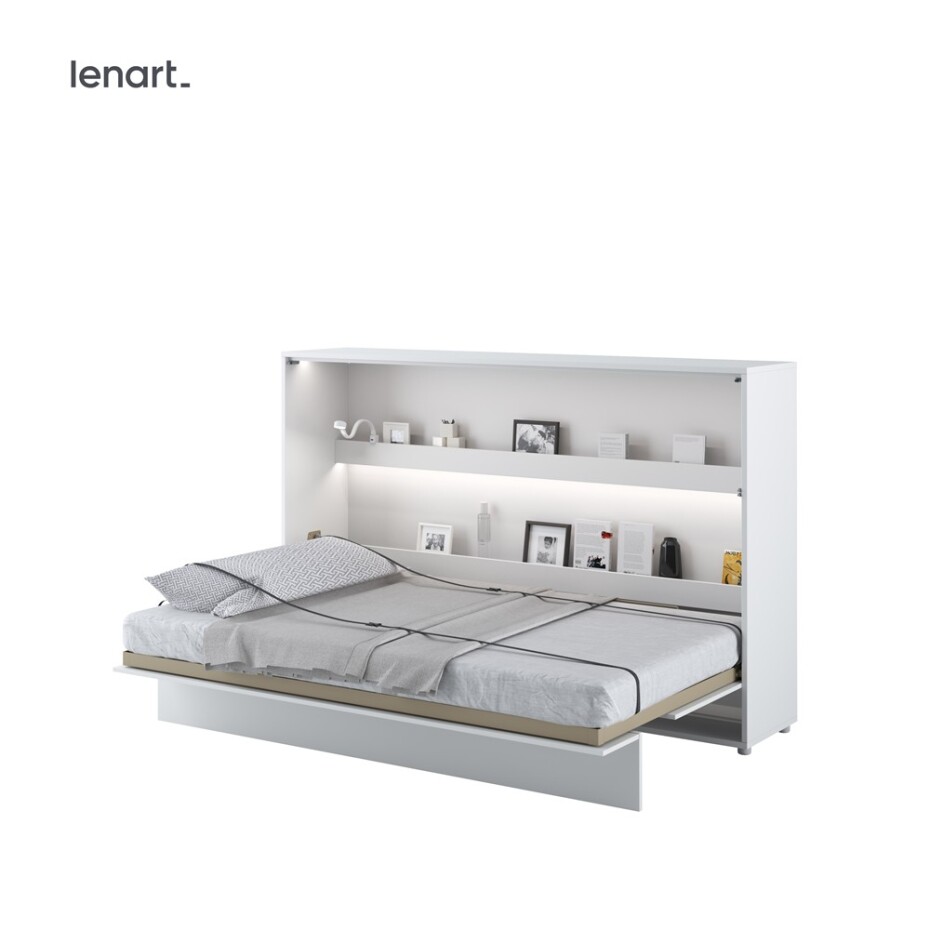 Dig-net nábytek Sklápěcí postel Lenart BED CONCEPT BC-05p | bílý lesk 120 x 200 cm - main (0)