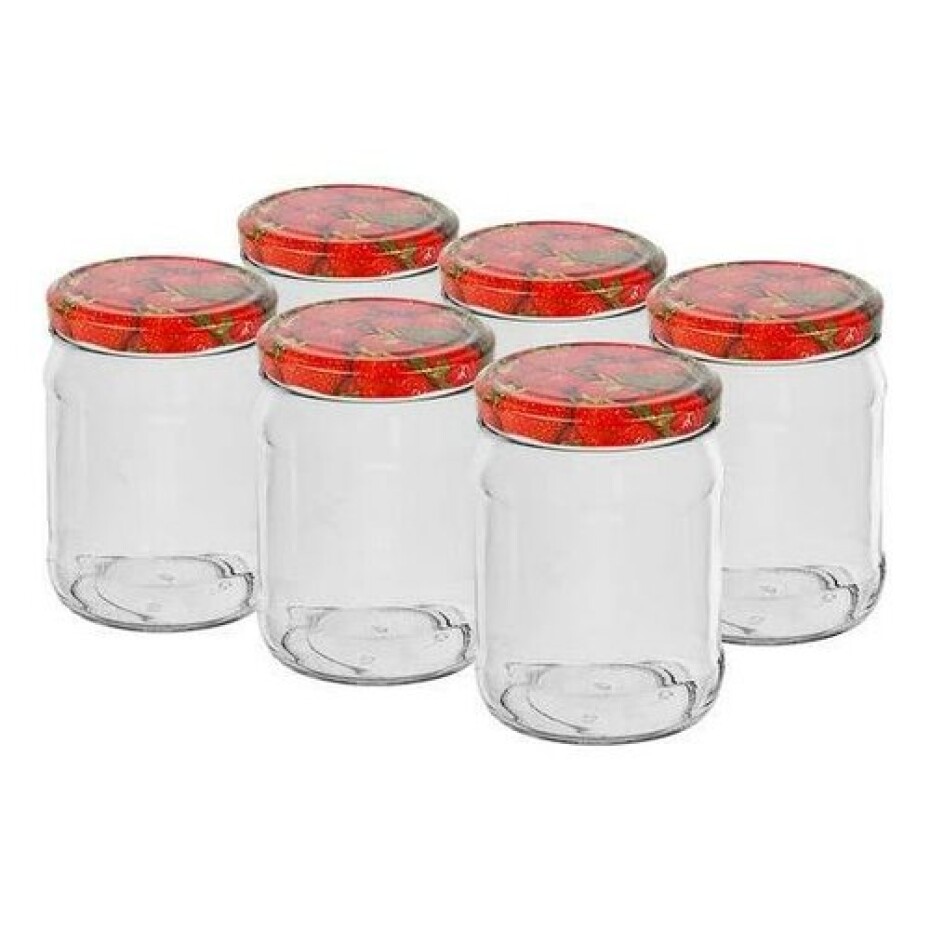 Browin 11252 sada zavařovacích sklenic s víčkem Twist 500 ml, 6 ks - main (0)