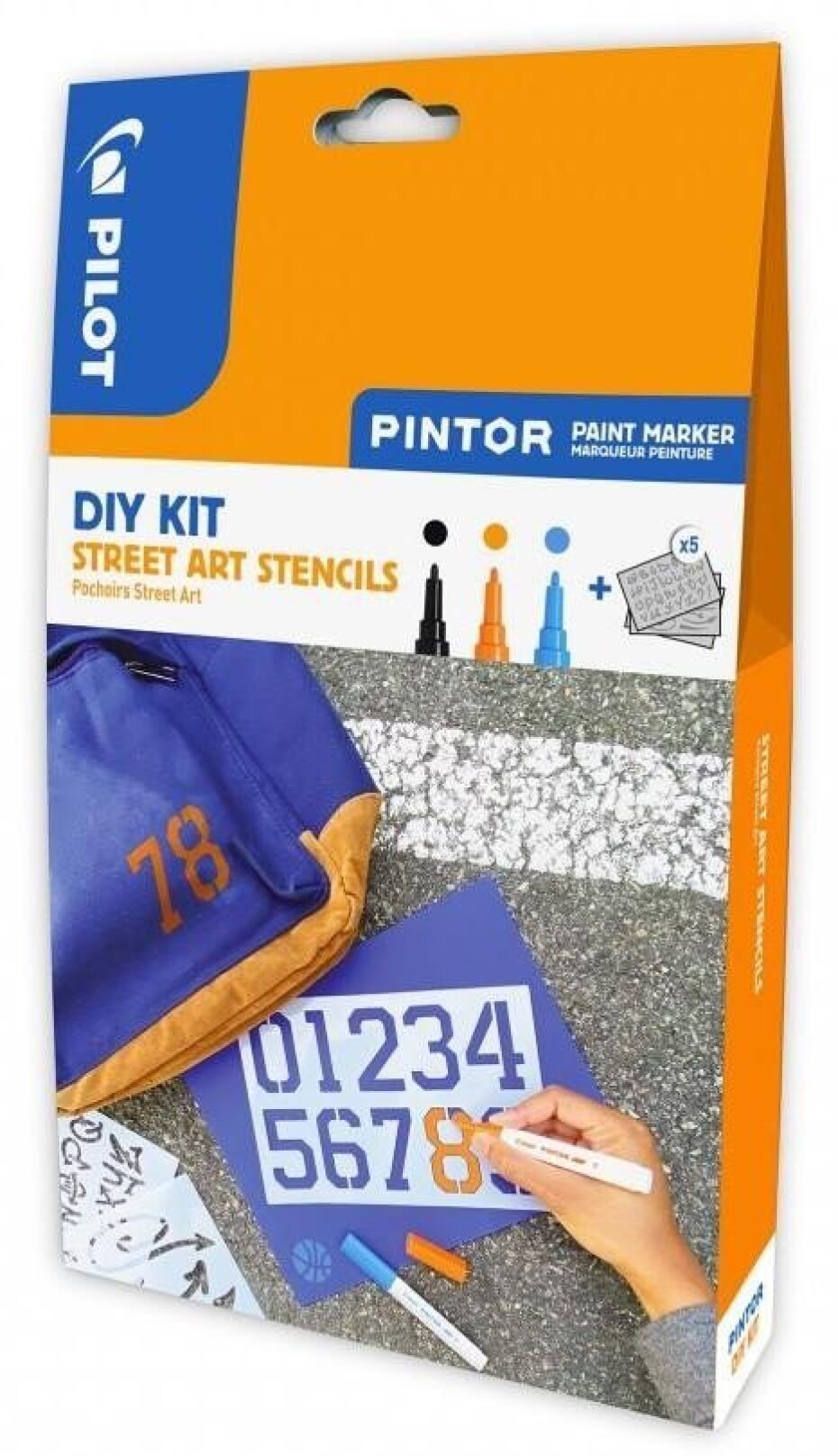 PILOT Pintor Fine Kreativní sada akrylových popisovačů 0,9-1,5mm - Street art 3 ks + šablony - main (0)