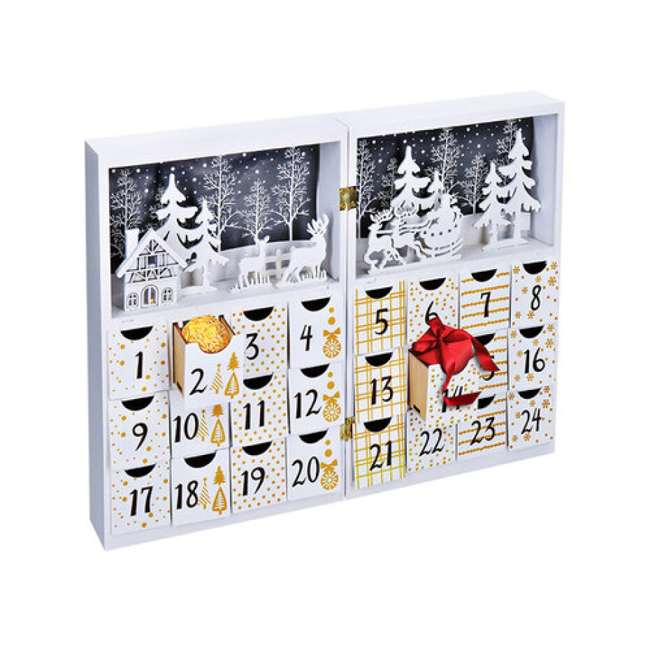 Solight LED adventní kalendář - kniha, 8x LED, 40x30cm, 2x AAA - main (4)