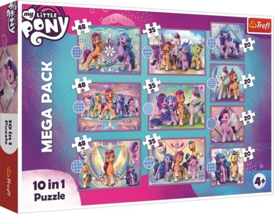 Puzzle My Little Pony: Zářiví poníci MEGA PACK 10v1 - main (0)