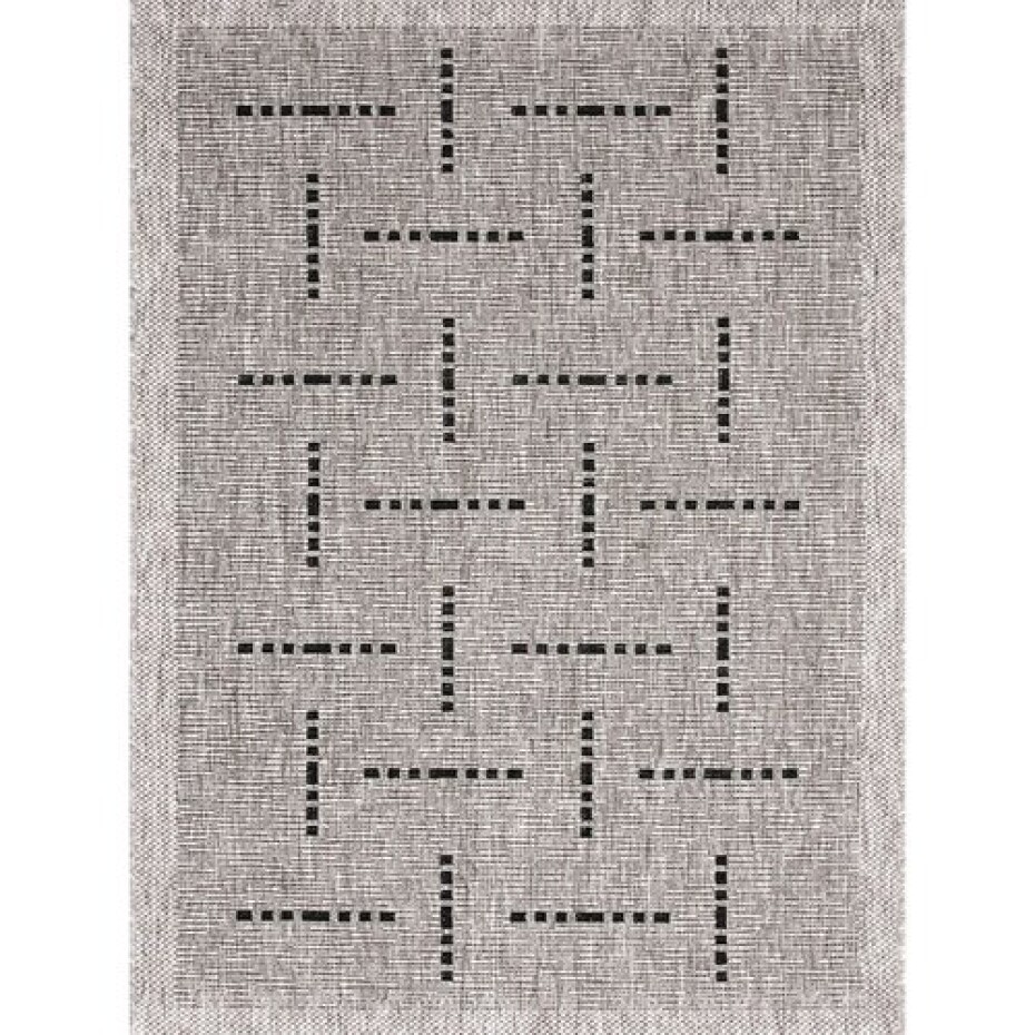Spoltex Kusový koberec Floorlux silver/black 20008, 160 x 230 cm - main (0)