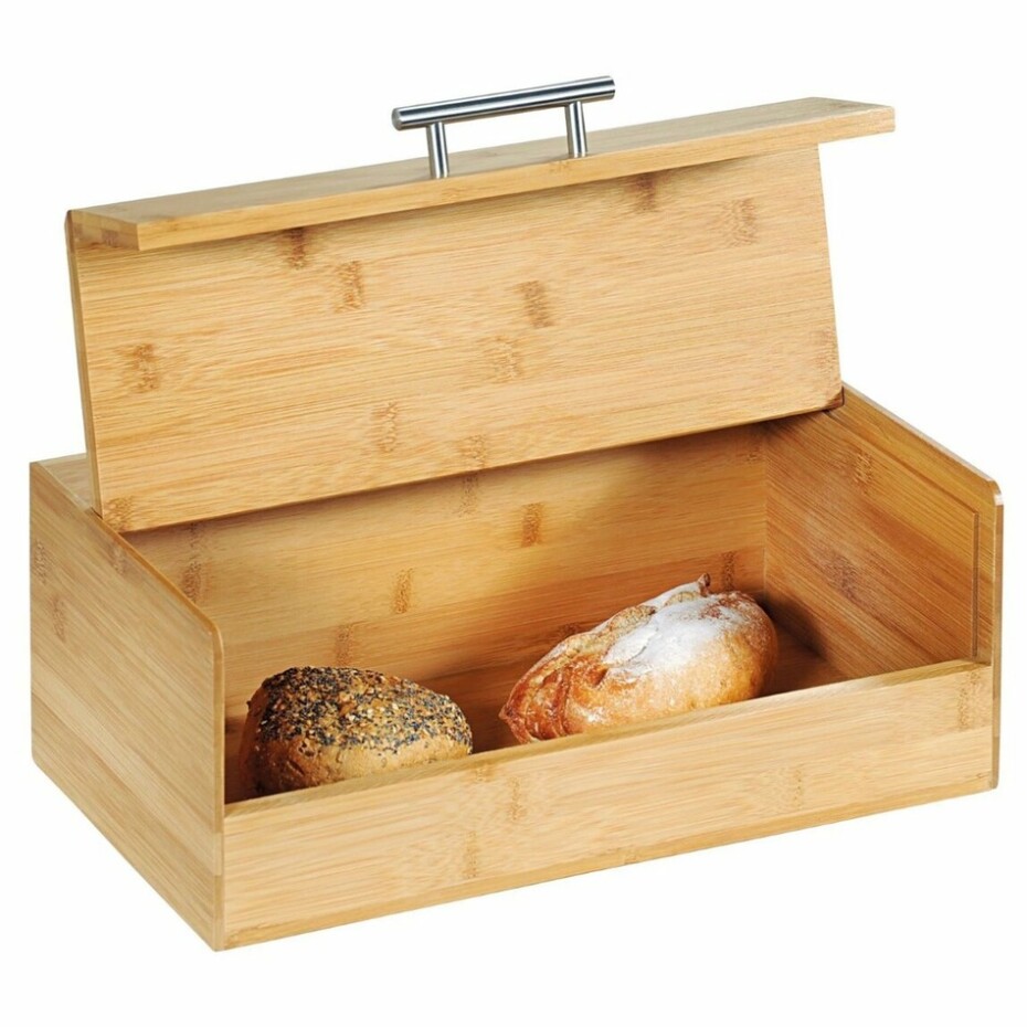 Kesper 58581 Chlebník s prkénkem, 36 x 14 x 20 cm - main (1)