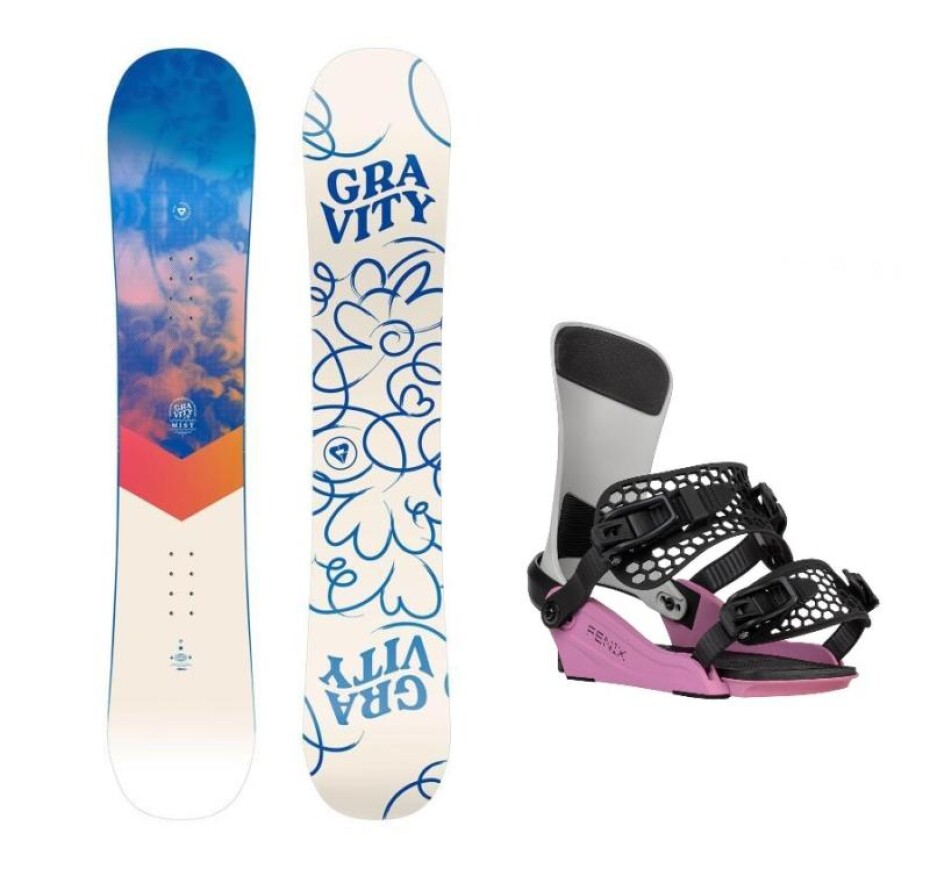 Gravity Mist 24/25 dámský snowboard + Gravity Fenix grey/rose vázání - main (0)