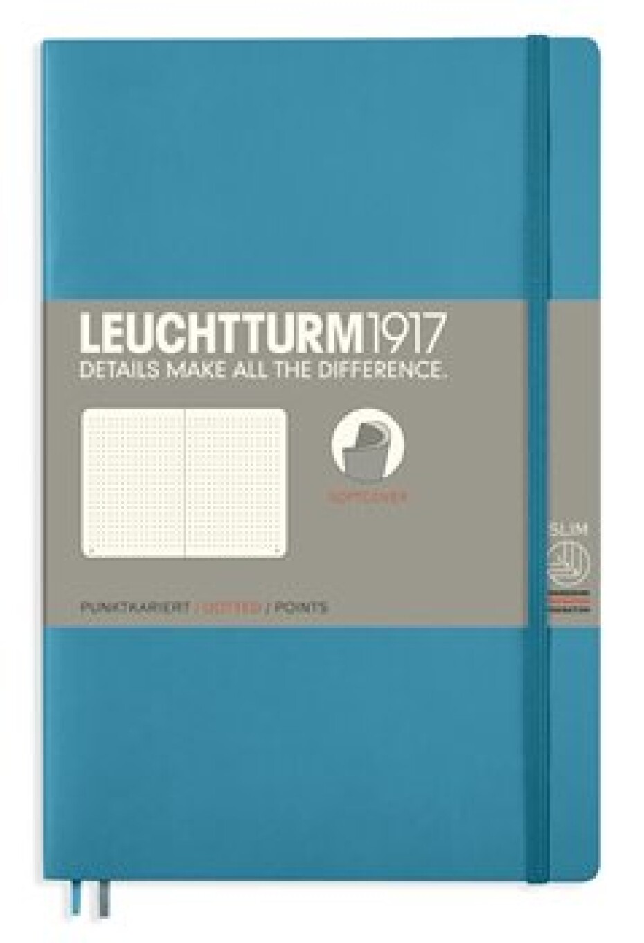 Leuchtturm1917 Tečkovaný zápisník B6+ Softcover Nordic Blue - main (0)