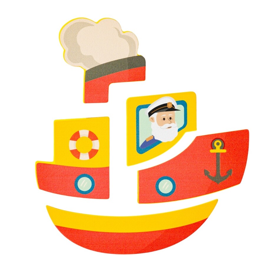Woody Puzzle Baby Lodička - main (2)