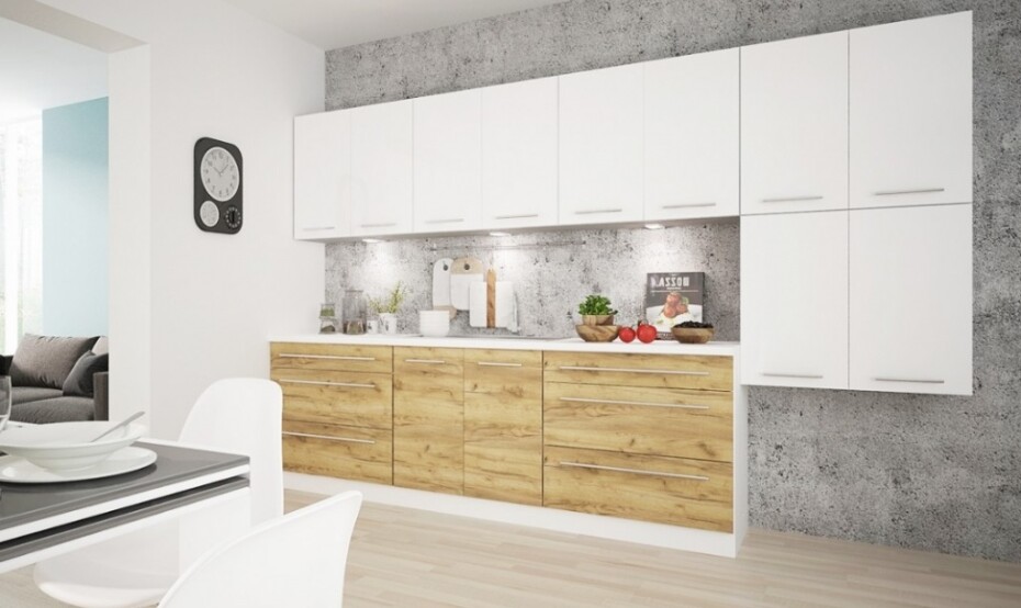 ArtExt Kuchyňská skříňka spodní SILVER | D2M 80 Barva korpusu: Bílá - main (6)