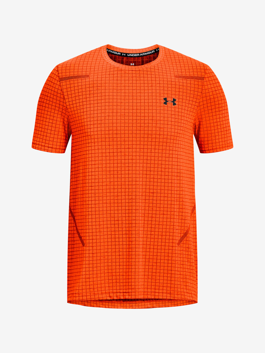 Under Armour pánské funkční tričko Seamless Grid SS orange blast - main (4)