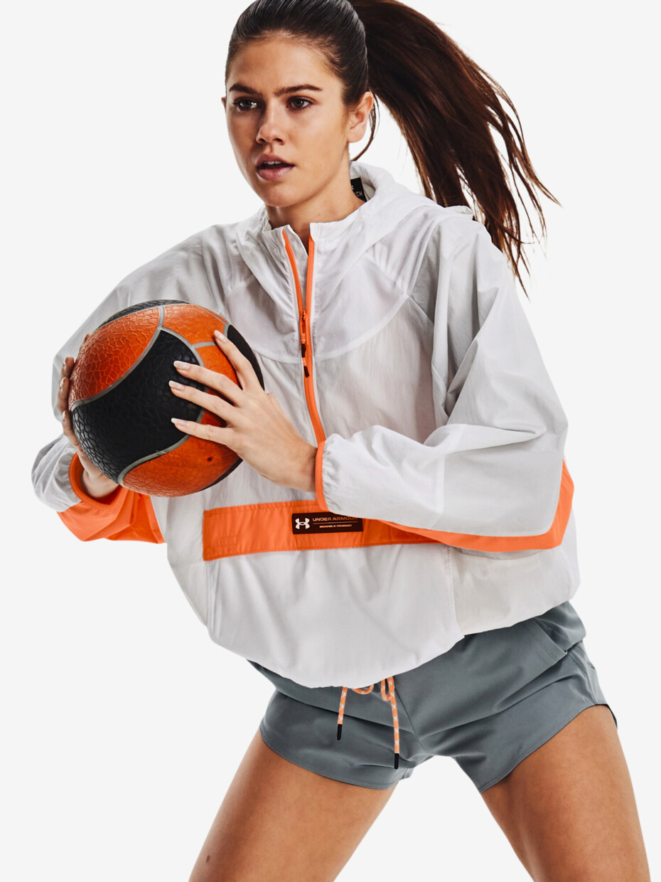 Dámská bunda Under Armour  Rush Woven Anorak-WHT XL - main (0)