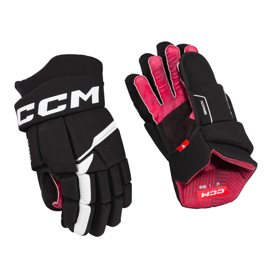 Hokejové rukavice CCM Next Black/White Senior 14 palců - main (1)