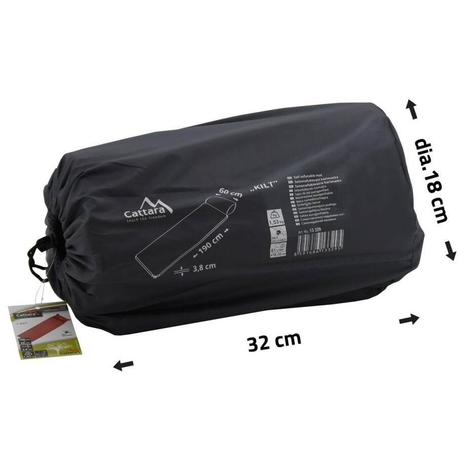 Cattara 13329 190x60x3,8cm s polštářem KILT - main (5)