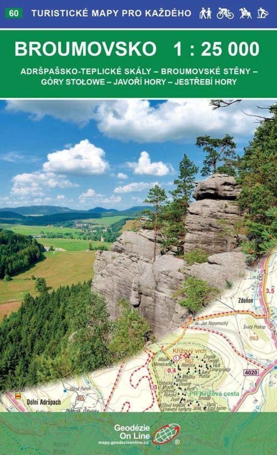Broumovsko 1:25 000 / 60 Turistické mapy pro každého - main (0)
