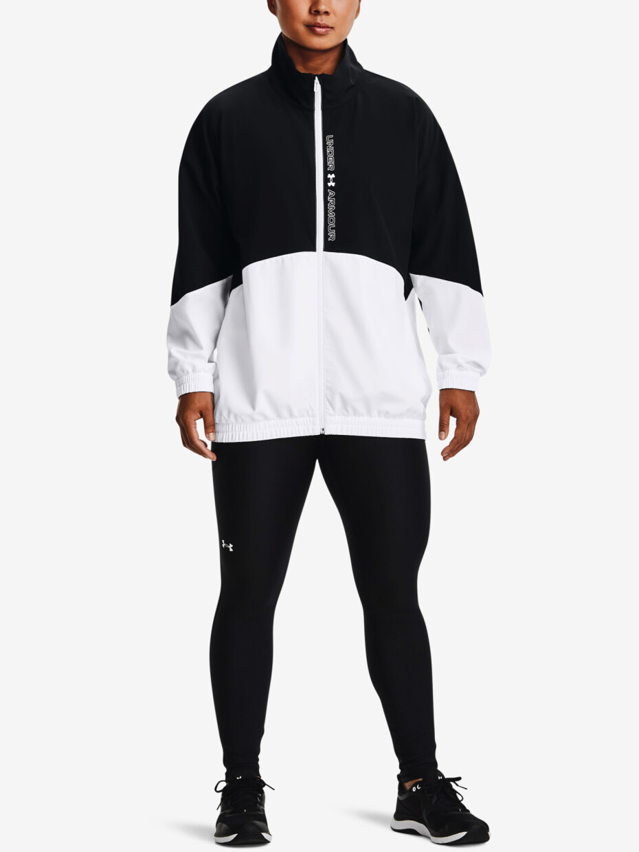 Under Armour Woven FZ Oversized Jacket černá - main (1)