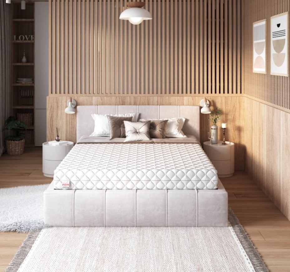 FDM Pružinová matrace PESARO Jersey | 200 x 200 cm - main (3)
