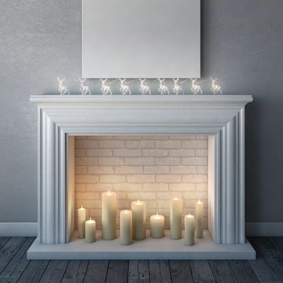 DecoKing Vánoční světelný řetěz Sobi teplá bílá, 10 LED - main (3)