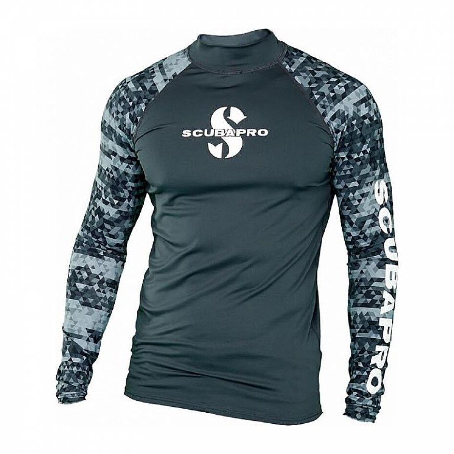 Scubapro Pánské lycrové triko RASHGUARD GRAPHITE UPF50, dlouhý rukáv - main (0)