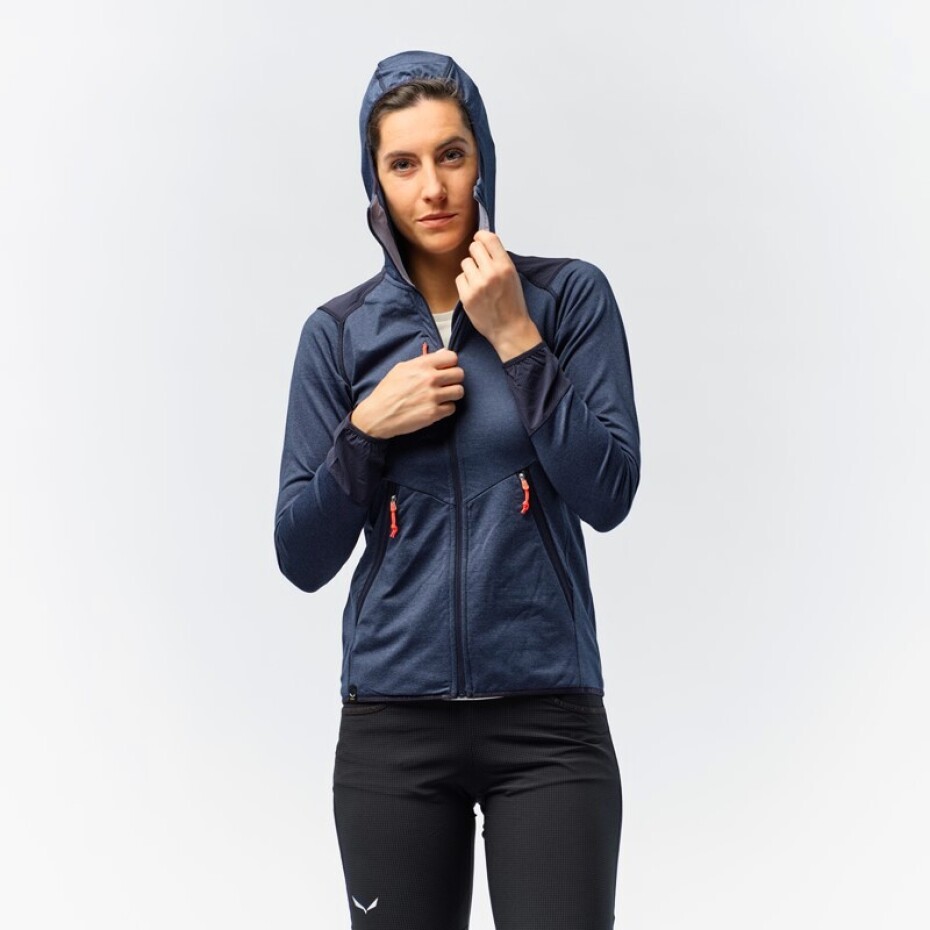 Dámská mikina Salewa  Agner Hybrid PL/DST Navy Blazer Melange 40 - main (5)