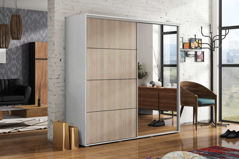 ArtSka Šatní skříň TRANI A12 | 175 cm Barva: Dub craft - main (3)