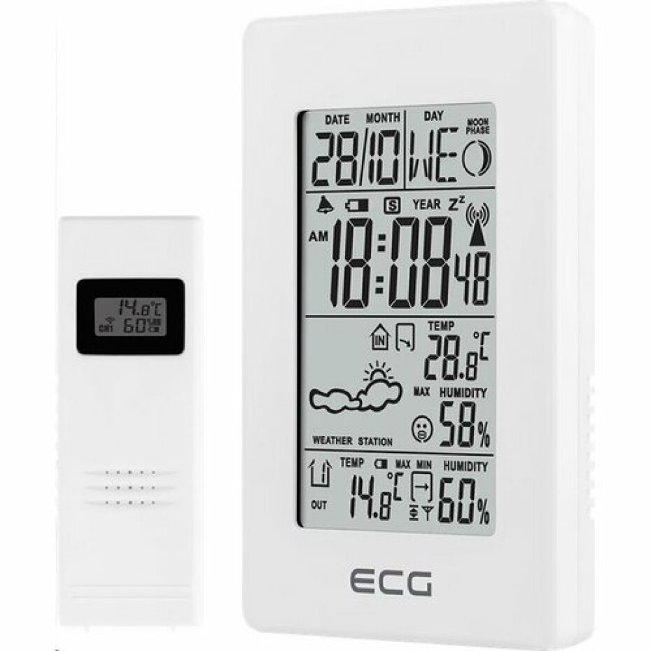 ECG MS 100 White meteostanice, bílá - main (0)