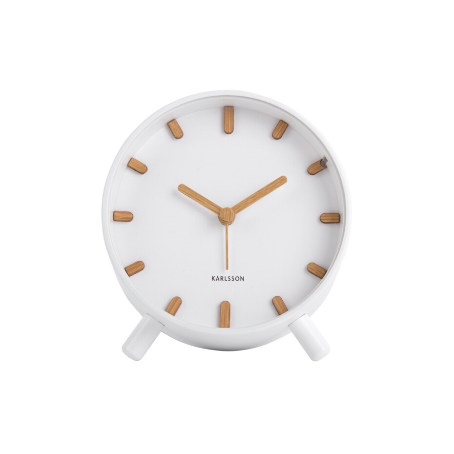 Karlsson 5943WH designový budík 11 cm - main (0)