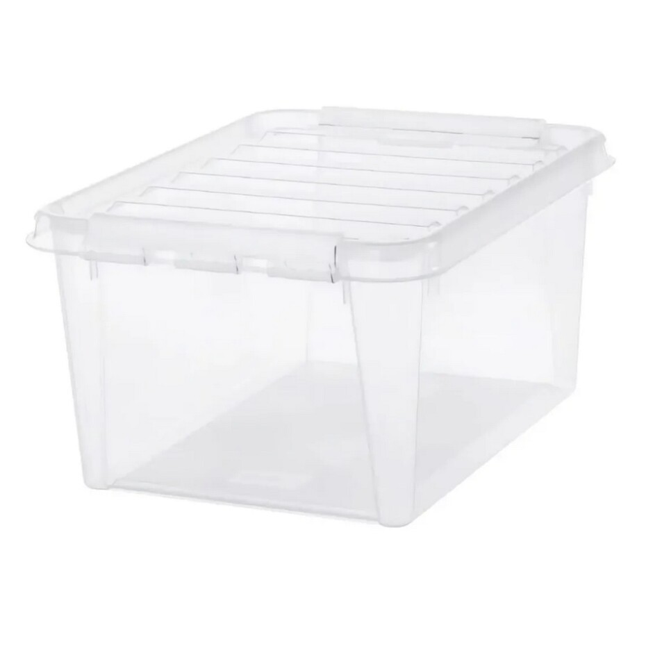 SmartStore Úložný box s bílými klipy Classic, 32 l, 32 l - main (0)