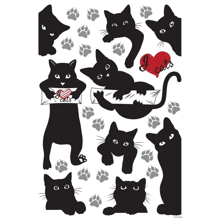 Samolepící dekorace Cats, 42,5 x 65 cm - main (0)