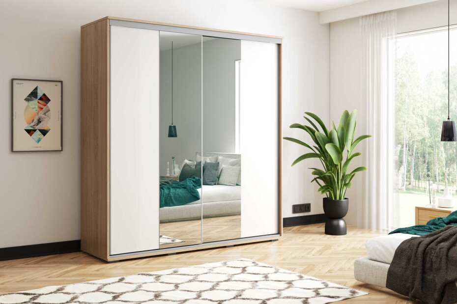 ArtSka Šatní skříň ANZIO A3 | 200 cm Barva: Dub craft - main (3)