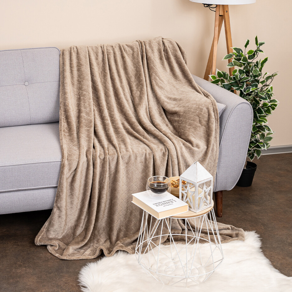 4Home Deka Soft Dreams Luxury taupe, 150 x 200 cm - main (1)