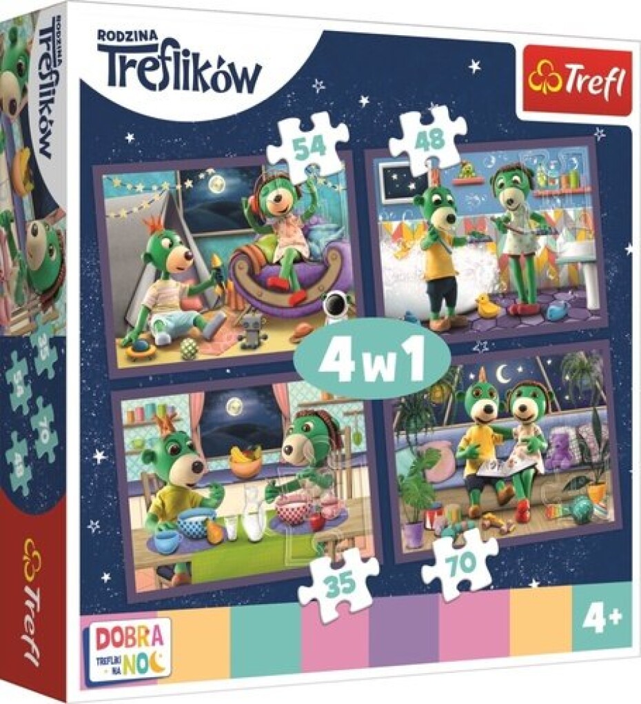 Puzzle Dobrou noc, Treflíci Večerní rituály 4v1 - main (0)