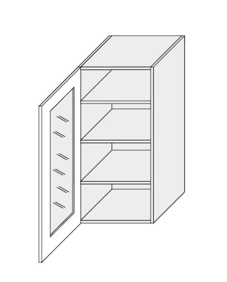 ArtExt Kuchyňská skříňka horní, W4S / 40 Tivoli Barva korpusu: Grey - main (1)
