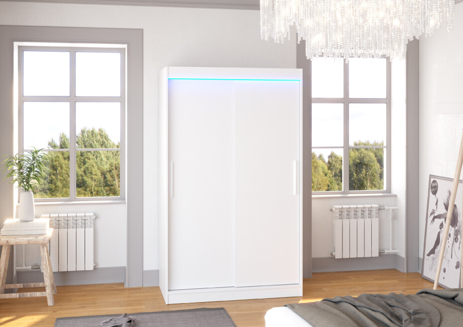 ArtAdrk Šatní skříň COLLIN | 120 cm Barva: Trufla - main (9)