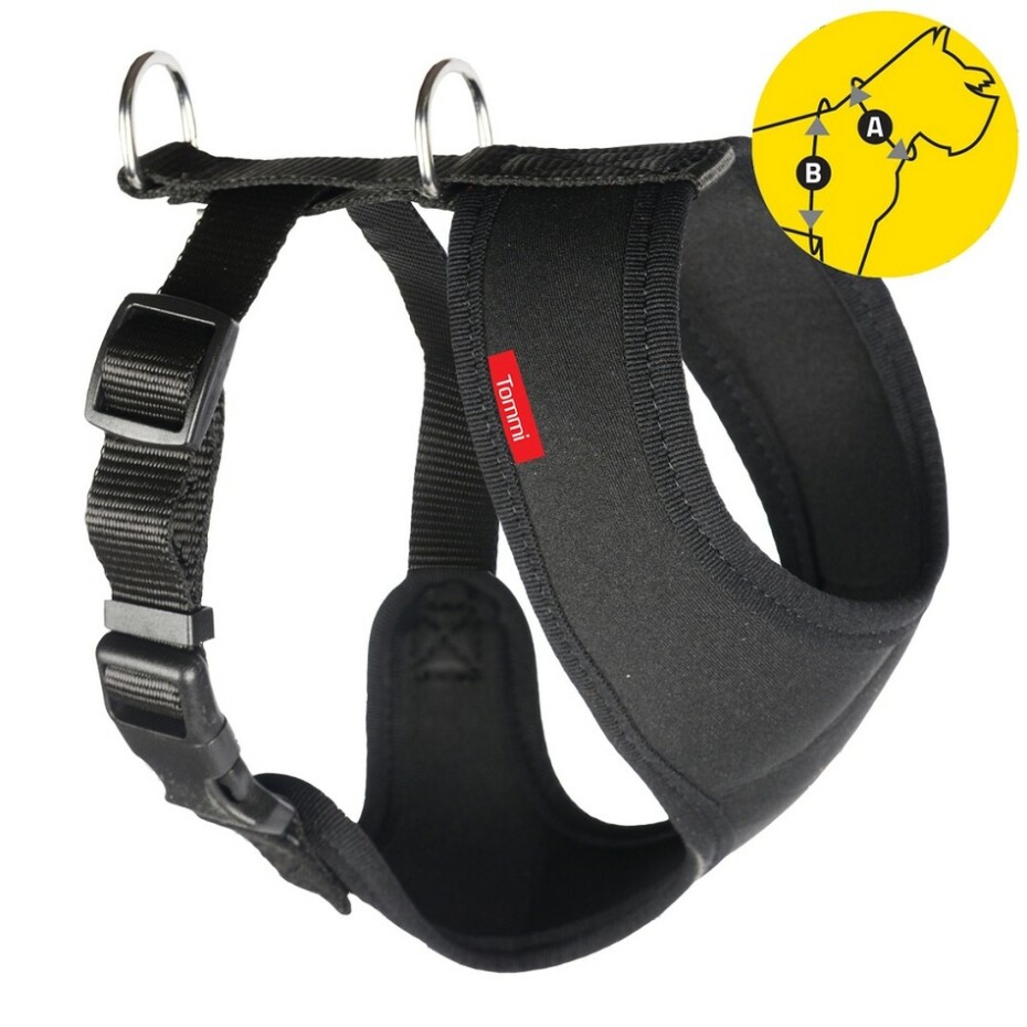 Postroj do auta Tommi M černý neopren - main (0)