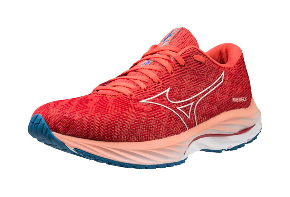 Dámská běžecká obuv Mizuno  Wave Rider 26 Spiced Coral/Vaporous Gray/French Blue  UK 5,5 - main (5)