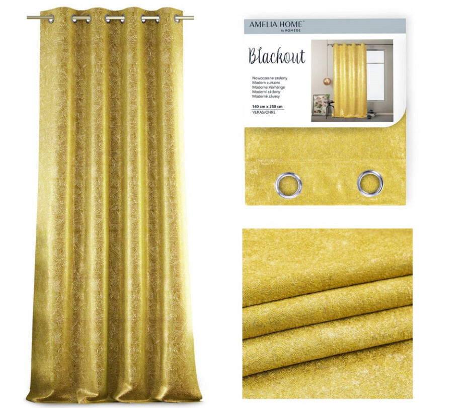 ArtFlhf Zatemňovací závěs BLACKOUT VERAS K | 140 x 250 cm Barva: Wine - main (9)