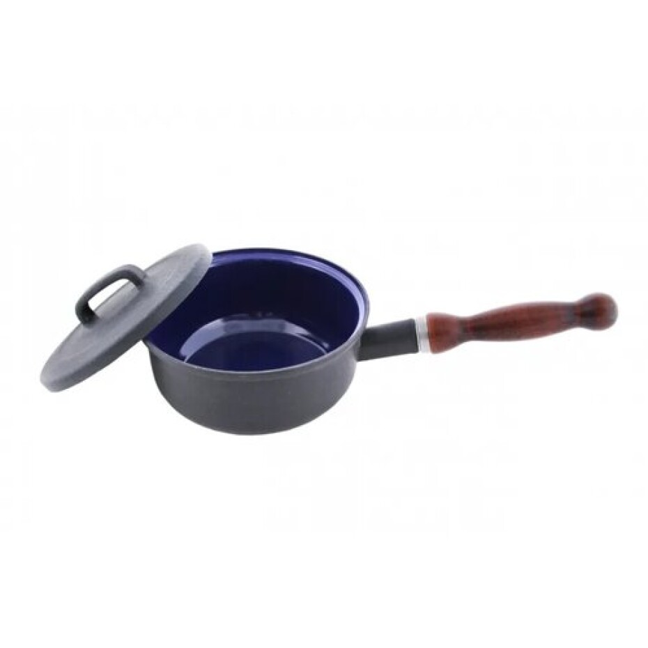 Sfinx Smaltovaný rendlík s poklicí s dřevěným držadlem BSE, 16 cm, 1,25 l - main (1)